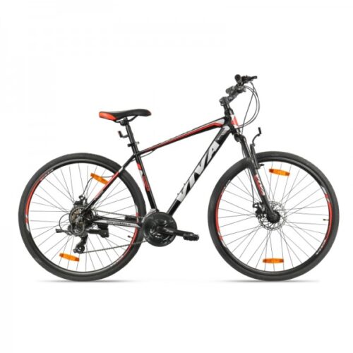 Viva Legend 700C Hybrid Bike for Adults with Shimano Shifters & Dual-Disc Brakes
